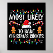 Waarschijnlijk om kerstkoekjes te bakken Fun Baker Poster (Voorkant)
