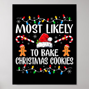 Waarschijnlijk om kerstkoekjes te bakken Fun Baker Poster