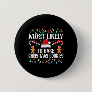 Waarschijnlijk om kerstkoekjes te bakken Fun Baker Ronde Button 5,7 Cm
