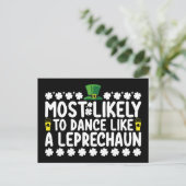 Waarschijnlijk om te dansen als een kabouter St Pa Briefkaart (Staand voorkant)