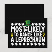 Waarschijnlijk om te dansen als een kabouter St Pa Briefkaart (Voorkant / Achterkant)