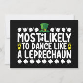 Waarschijnlijk om te dansen als een kabouter St Pa Kaart (Voorkant)