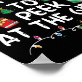 Waarschijnlijk om te gluren in de Cadeaus Santa Ch Poster (Hoek)