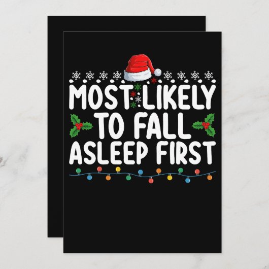 Waarschijnlijk om te Herfsten in slaap eerste kers Kaart (Voorkant / Achterkant)