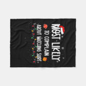 Waarschijnlijk om te klagen over bijpassend kerstp fleece deken (Voorkant (Horizontaal))