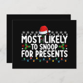 Waarschijnlijk om te snuffelen voor Cadeaus Kerstm Briefkaart (Voorkant / Achterkant)