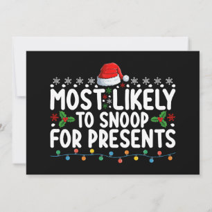 Waarschijnlijk om te snuffelen voor Cadeaus Kerstm Kaart