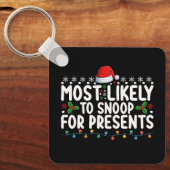Waarschijnlijk om te snuffelen voor Cadeaus Kerstm Sleutelhanger (Voorkant)