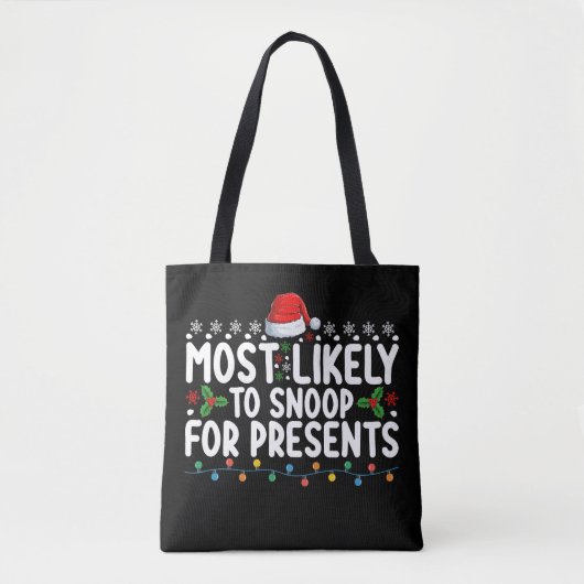 Waarschijnlijk om te snuffelen voor Cadeaus Kerstm Tote Bag (Voorkant)