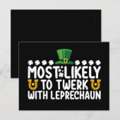 Waarschijnlijk om te werken met Leprechaun Dance F Briefkaart (Voorkant / Achterkant)