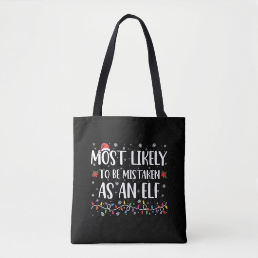 Waarschijnlijk om te worden aangezien als een elf  tote bag (Voorkant)