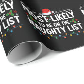 Waarschijnlijk op de ondeugende lijst met kerstdag cadeaupapier (Rol Hoek)