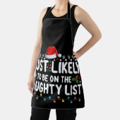 Waarschijnlijk op de ondeugende lijst met kerstdag schort (Insitu)