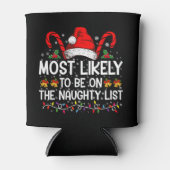 Waarschijnlijk op de stoute lijst met Kerstmis Blikjeskoeler (Voorkant)