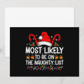 Waarschijnlijk op de stoute lijst met Kerstmis Kaart (Voorkant / Achterkant)