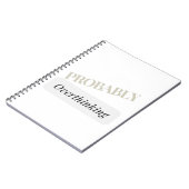 Waarschijnlijk overdenkend notitieboek (Linkerzijde)