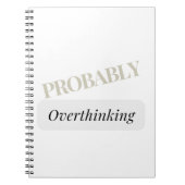 Waarschijnlijk overdenkend notitieboek (Voorkant)