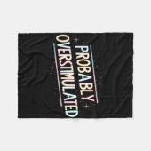 Waarschijnlijk overgestimuleerd _1 fleece deken (Voorkant (Horizontaal))