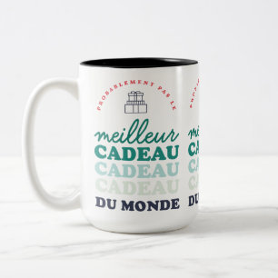 Waarschijnlijk pas le meilleur cadeau du monde tweekleurige koffiemok