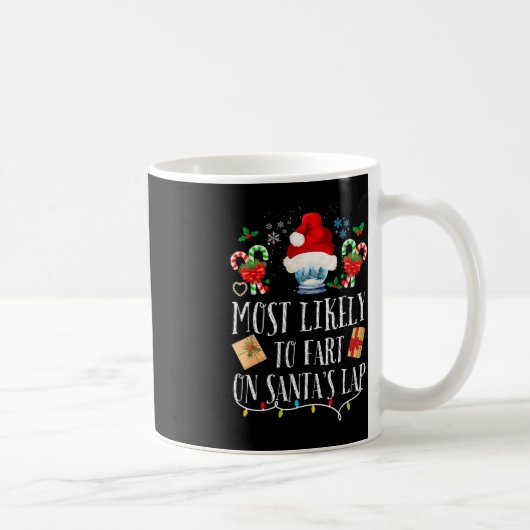 Waarschijnlijk scheet de Kerstman op schoot Fun Fa Koffiemok (Rechts)