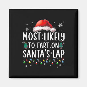 Waarschijnlijk scheet de Kerstman op schoot Fun Fa Magneet