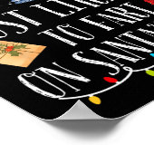 Waarschijnlijk scheet de Kerstman op schoot Fun Fa Poster (Hoek)