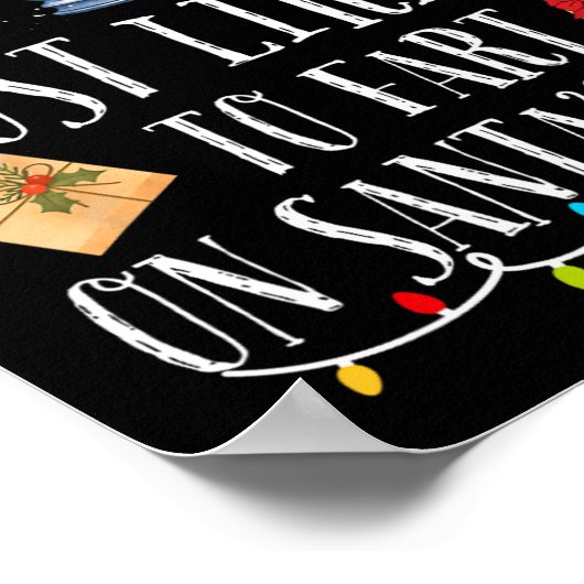 Waarschijnlijk scheet de Kerstman op schoot Fun Fa Poster (Hoek)