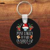 Waarschijnlijk scheet de Kerstman op schoot Fun Fa Sleutelhanger (Voorkant)