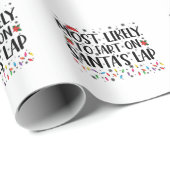 Waarschijnlijk scheet hij op Santas Lap Family Chr Cadeaupapier (Rol Hoek)