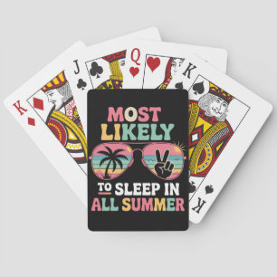 Waarschijnlijk Slaapt De Hele Zomer Door Leraar Ca Pokerkaarten