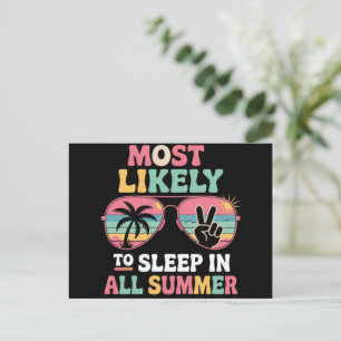 Waarschijnlijk Slaapt De Hele Zomer Het Langst Ler Briefkaart