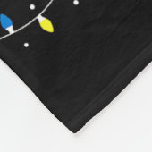 Waarschijnlijk speelt hij lacrosse met de kerstman fleece deken (Hoek)