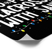 Waarschijnlijk speelt hij lacrosse met de kerstman poster (Hoek)