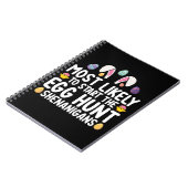 Waarschijnlijk start de eierjacht op Shenanigans Notitieboek (Linkerzijde)