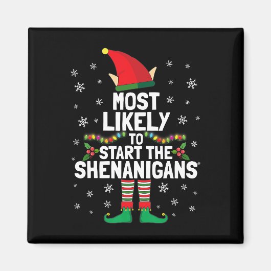 Waarschijnlijk start de Shenanigans Grappige Elf X Magneet (Voorkant)