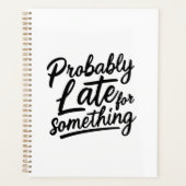Waarschijnlijk te laat voor een grappig ontwerp planner (Voorkant)