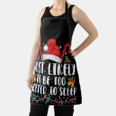 Waarschijnlijk te opgewonden om met Kerstmis te sl Schort (Insitu)