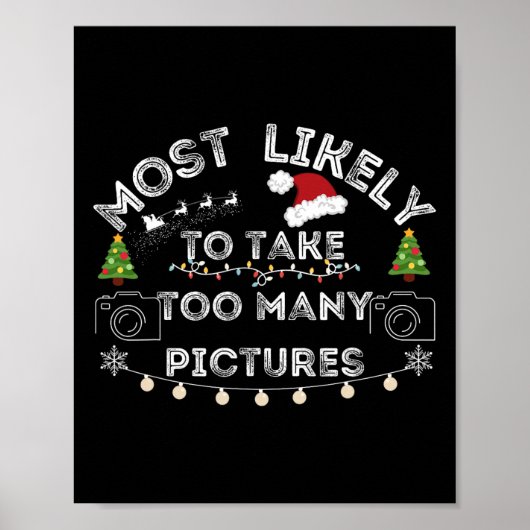 Waarschijnlijk te veel afbeeldingen kerstmis poster (Voorkant)