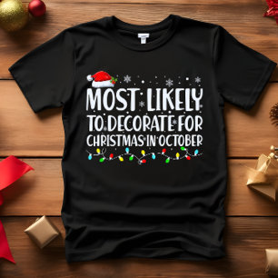 Waarschijnlijk te versieren voor Kerstmis in OKTOB T-shirt