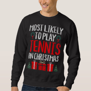 WAARSCHIJNLIJK TENNIS SPELEN MET KERST GRAPPIG TRUI