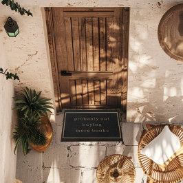 Waarschijnlijk uit het kopen van meer boeken grapp deurmat