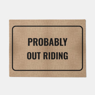 Waarschijnlijk uit rijden Custom & Grappig Welkom Deurmat