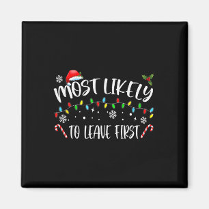 Waarschijnlijk verlaat hij First Christmas Family  Magneet