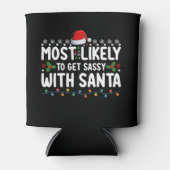Waarschijnlijk wordt het sassy met Santa Christmas Blikjeskoeler (Voorkant)