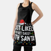 Waarschijnlijk wordt het sassy met Santa Christmas Schort (Insitu)