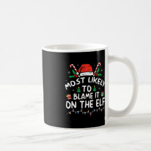 Waarschijnlijk zal Elf Santa Family Fu de schuld k Koffiemok