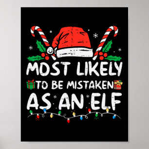 Waarschijnlijk zal je je vergissen als een Elf Fun Poster