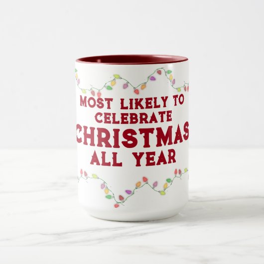 Waarschijnlijkste om Kerstmis te vieren Mok (Midden)