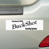 Waarschuw autodieven bumpersticker (Op auto)