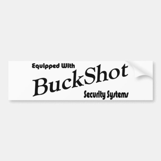 Waarschuw autodieven bumpersticker (Voorkant)